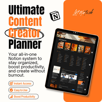 Organize your creative chaos  plan, create & stay consistent without burnout or 47 open tabs.